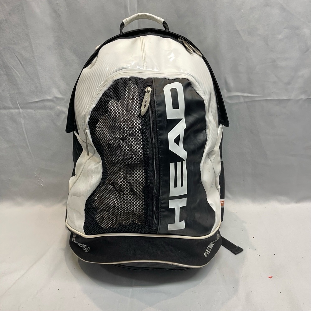 HEAD Tour Team Novak Djokovic White BLK Orange Tennis Backpack Sport Racquet Bag